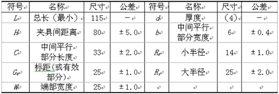 I型試樣尺寸要求